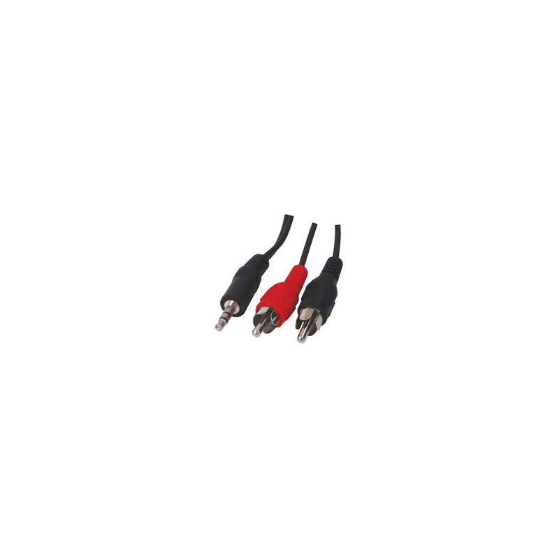 CAVO AUDIO 1 SPINA JACK 3.5 STEREO 2 SPINE RCA 3 M