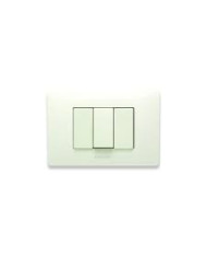 PLACCA 3 POSTI BIANCO ASPEN MASTER