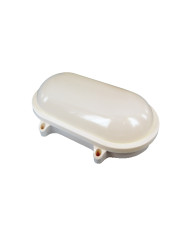 PLAFONIERA A LED IP65 10W 27CM OVALE LUCE NATURALE 4.000°K