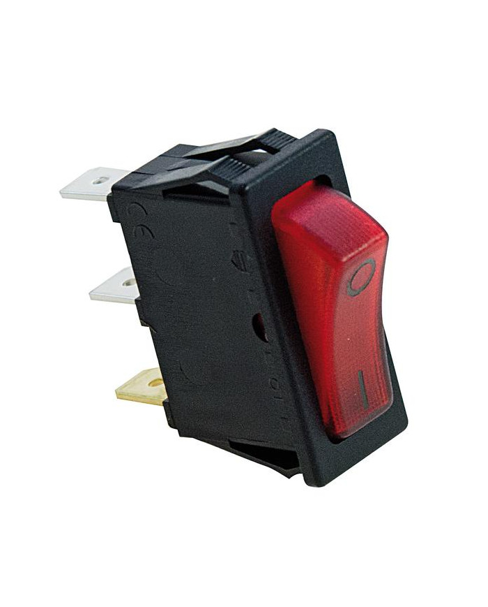 INTERRUTTORE SWITCH ON/OFF 10A 250VAC LUMINOSO ROS