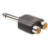 ADATTATORE DA SPINA JACK 6.3 MONO A 2 PRESE RCA