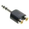 ADATTATORE SPINA JACK 6.3MM STEREO 2 PRESE RCA