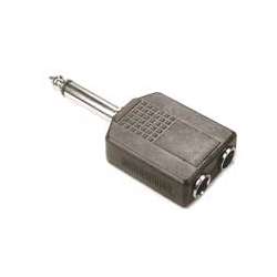 ADATTATORE DA SPINA JACK 6.3 MONO A 2 PR. JACK 6.3
