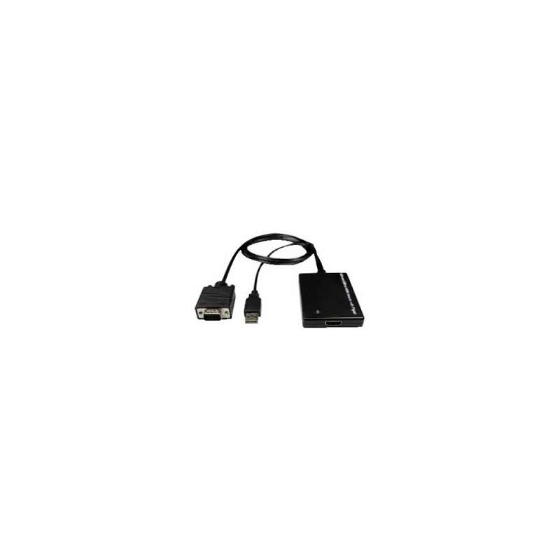 CONVERTITORE DA VGA+AUDIO AD HDMI ALIMENTATO