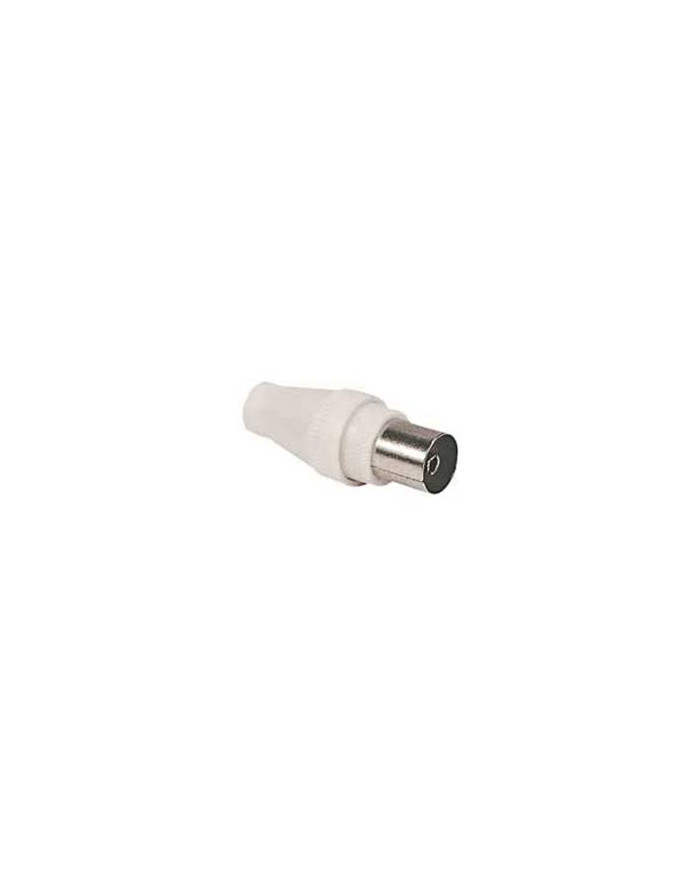 PRESA COAX TV 9.5MM VOLANTE BIANCA