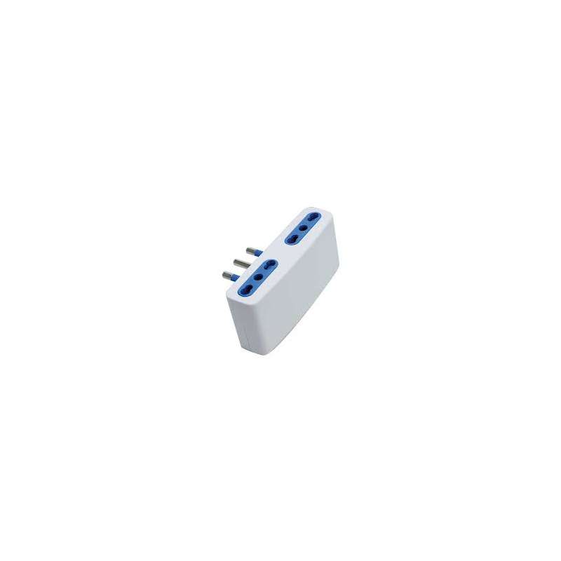 ADATTATORE SPINA 16A - 4 PRESE 10-16A BIVALENTE PI