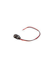 CONNETTORE PER BATTERIA 9V CON FILI