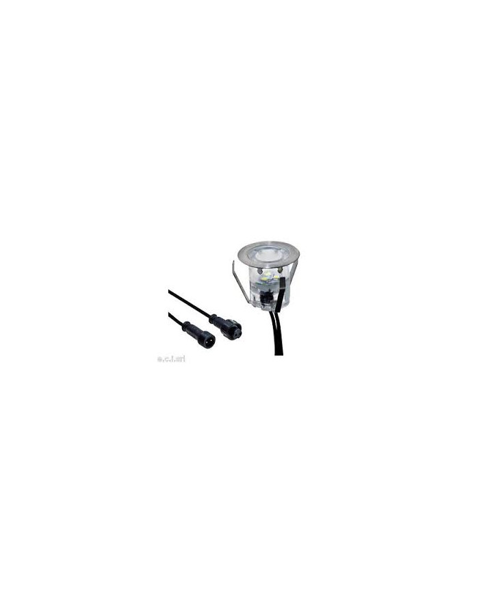 PUNTO LUCE SEGNA PASSO IP67 12VDC 0,6W LUCE A 90°