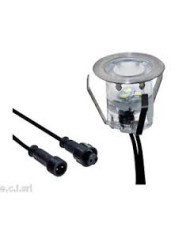 PUNTO LUCE SEGNA PASSO IP67 12Vdc 0,6W LUCE A 90° 3000K D.30mm x H26mm