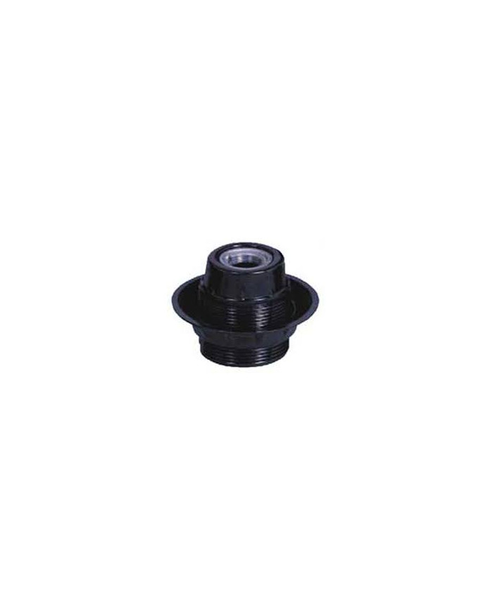 PORTALAMPADA X LAMPADA E14 NERO CON GHIERA
