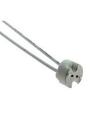 PORTALAMPADA PER G4/G5.3/G6.35 12V IN CERAMICA