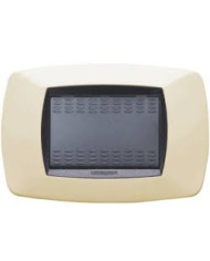 PLACCA 3 POSTI AVORIO MASTER