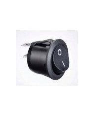 INTERRUTTORE ON-OFF NERO ROTONDO 12V 10A