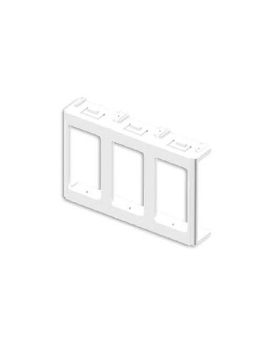 PLACCA 3 POSTI CON PROTEZIONE IP55 BIANCA MASTER