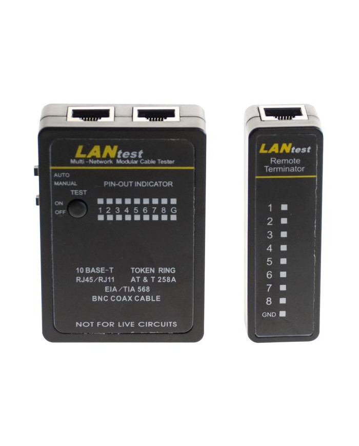 TESTER ETHERNET PER RJ45 E BNC