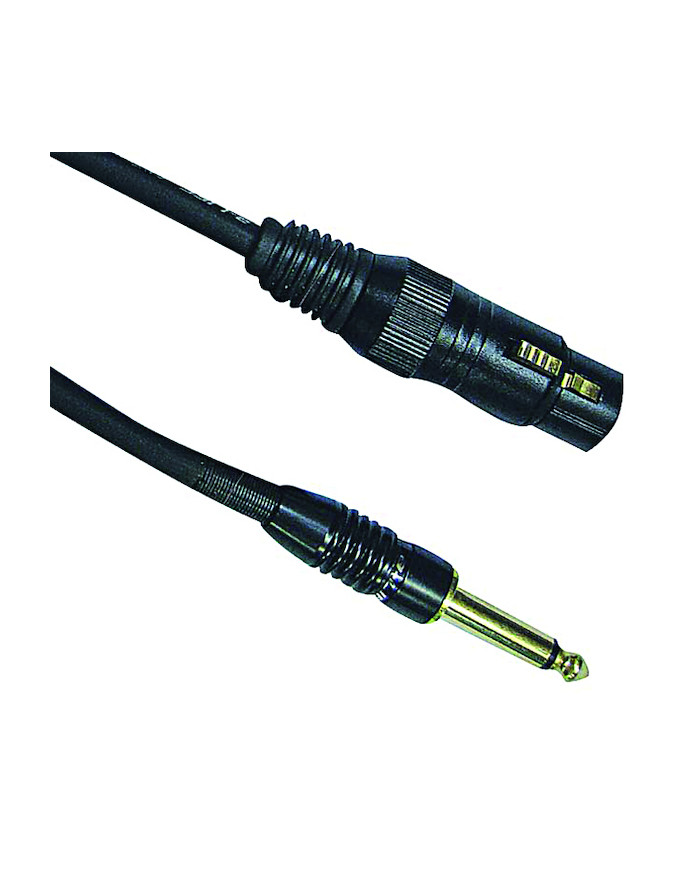 CAVO AUDIO SPINA JACK 6,3MM MONO PRESA CANON 3MT