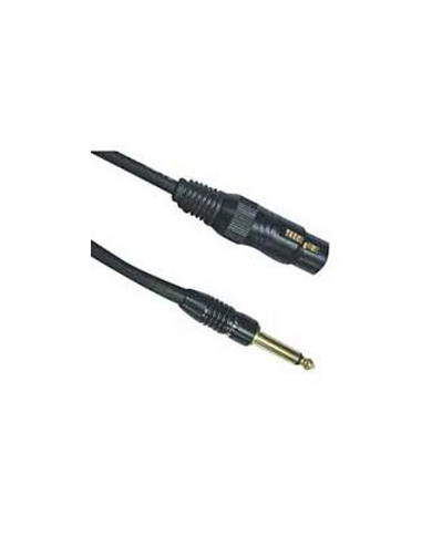 CAVO AUDIO SPINA JACK 6,3MM MONO PRESA CANON 6MT