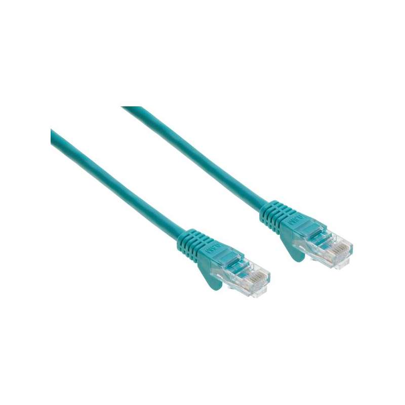CAVO PATCH UTP CAT. 6 CON 2 SPINE RJ45 0.5MT VERDE