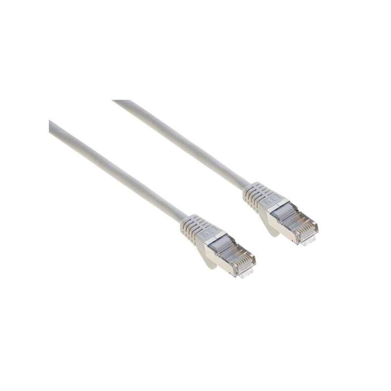 CAVO PATCH UTP CAT. 6 CON 2 SPINE RJ45 1MT GRIGIO