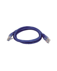 CAVO PATCH UTP CAT. 5 CON 2 SPINE RJ45 1MT BLU
