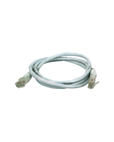 CAVO PATCH UTP CAT. 5 CON 2 SPINE RJ45 1MT GRIGIO