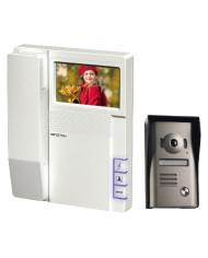 VIDEOCITOFONO CON SCHERMO A COLORI DA 4” GBC 67840010 SI COLLEGA CON SOLO 4 FILI