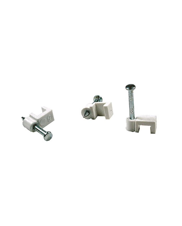 ISOLATORE FISSACAVO DIAM. 6-7 IN KIT 100PZ BIANCHE