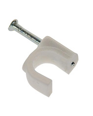 ISOLATORE FISSACAVO IN KIT 100pz BIANCHE DIAM. 5-6mm