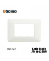 PLACCA MATIX 3 MODULI BIANCA