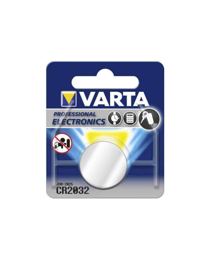 BATTERIA BOTTONE LITIO CR2032 3V 230 MAH VARTA