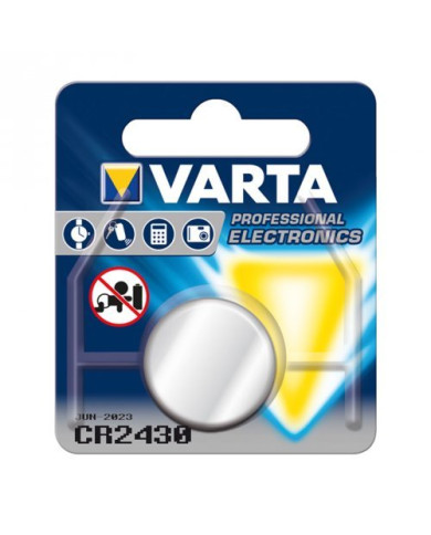 BATTERIA BOTTONE LITIO CR2430 3V VARTA