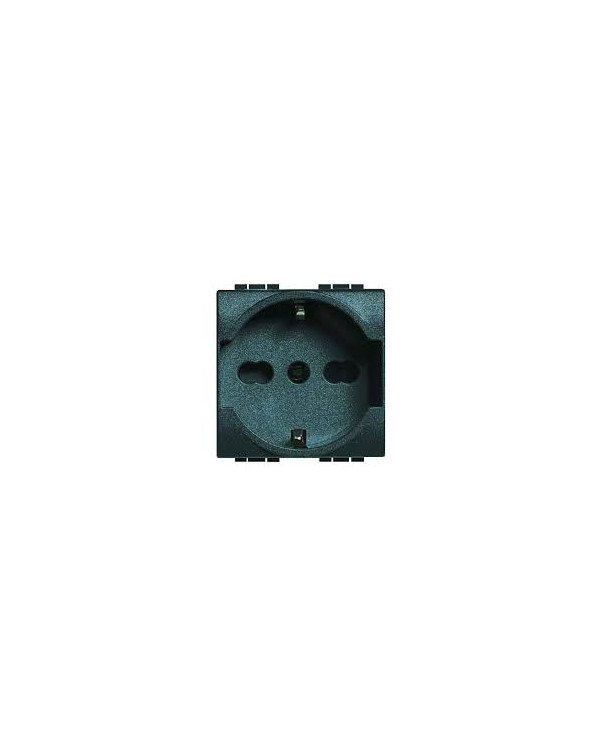 Merten, Set di 2 prese Schuko a chiave, Aquastar, Grigio, MEG2424-8029