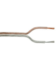 PIATTINA POLAR. TRASP. 2 X0,75mm² (CCA), Classe Fca, MATASSA 100M PREZZO PER 1 MT.