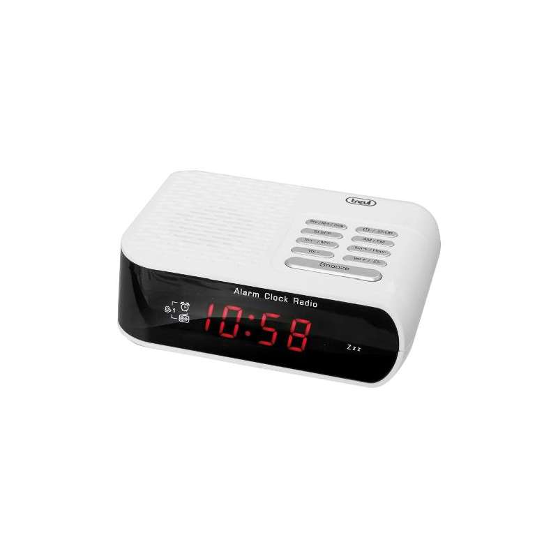 RADIO SVEGLIA AM-FM DISPLAY LCD BIANCO