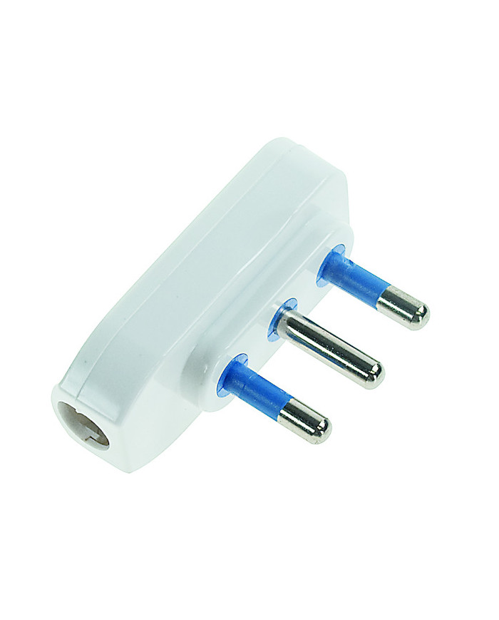 SPINA ELETTRICA 16A+T A PIPA BIANCA