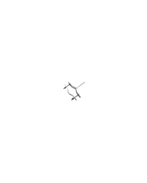 Staffa palo antenna per tufo con bullone M10x80 MetalMeridional