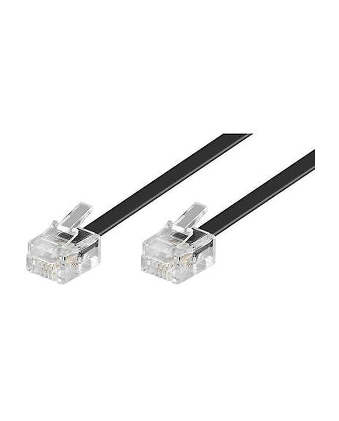CAVO TELEFONICO CON SPINE PLUG 6P4C 5MT NERO