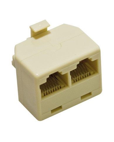 ADATTATORE TELEFONICO RJ45 1 SP. 2 PR. 8P8C PIN TO