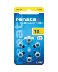 BATTERIA ZINCO/ARIAZA ZA10 DP6 PILA ZINCO/ARIA PER APPARECCHI ACUSTICI