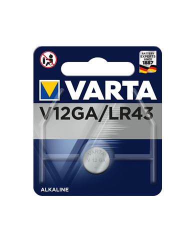 BATTERIA BOTTONE V12GA ALKALINE 1.5V VARTA