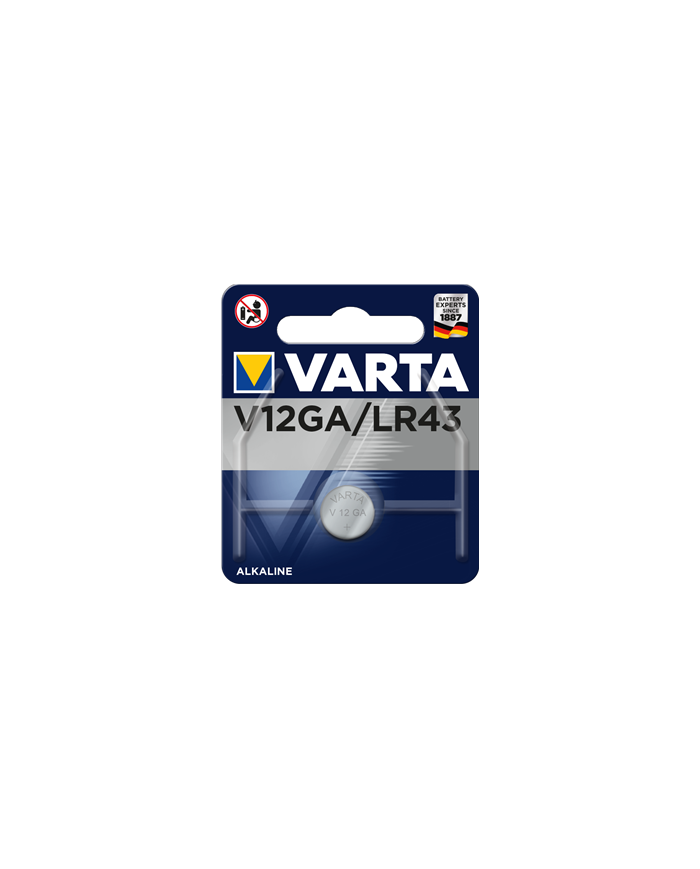BATTERIA BOTTONE V12GA ALKALINE 1.5V VARTA