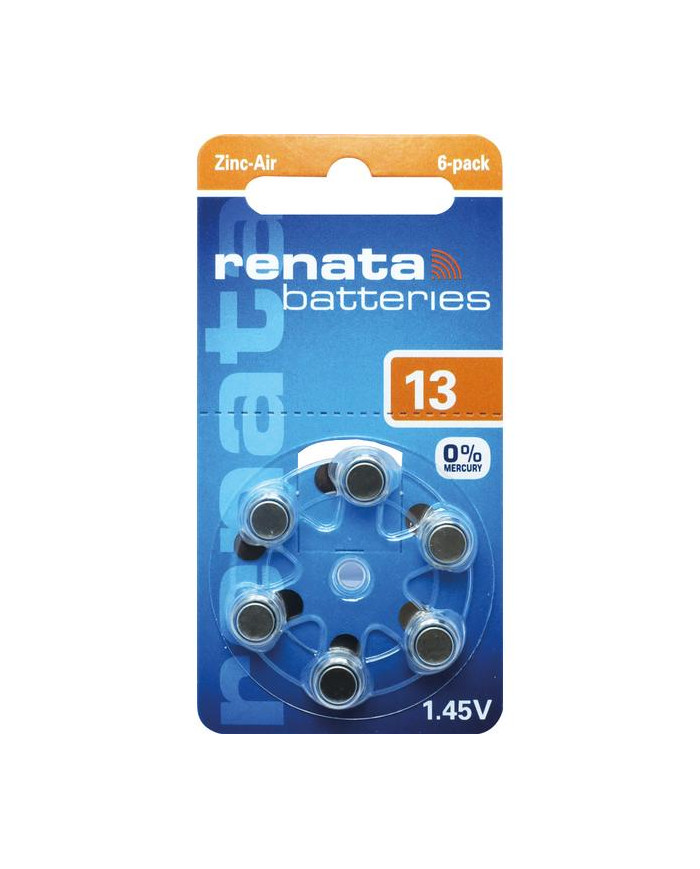 BATTERIA BOTTONE X ACUSTICA V13 1.4V BL. 6 PZ.