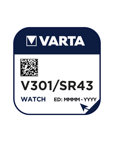 BATTERIA BOTTONE V301 1.55V VARTA