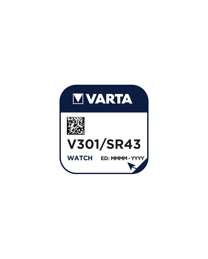 BATTERIA BOTTONE V301 1.55V VARTA