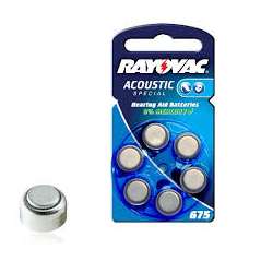 BATTERIA BOTTONE X ACUSTICA V675 1.4V BL. 6 PZ. VA