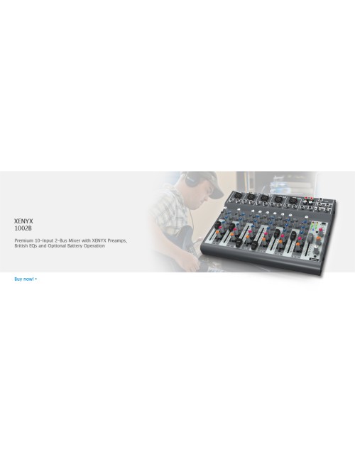 MIXER AUDIO STEREO 10 CH 6 ING. MIC.+4 ING. LINE