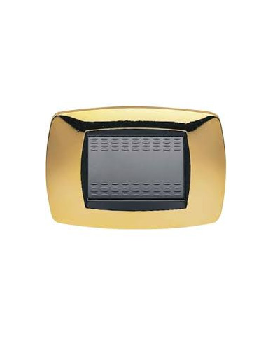 PLACCA 3 POSTI OTTONE MASTER MODO