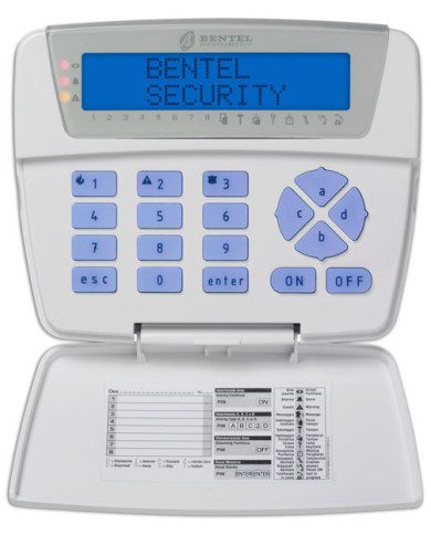 TASTIERA LCD CLASSIKA X CENTRALI BENTEL