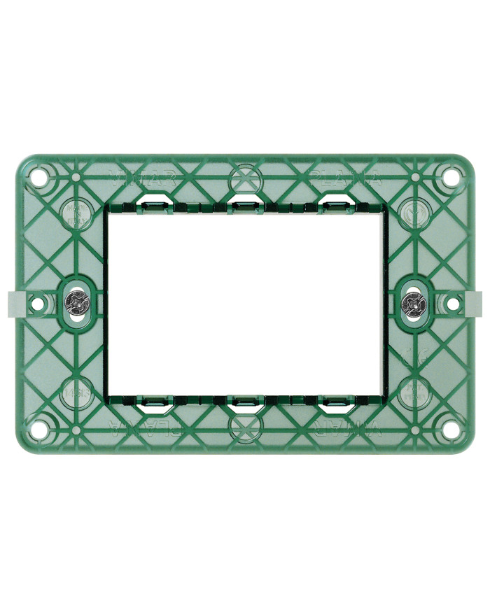 SUPPORTO 3 MODULI CON VITI VIMAR PLANA