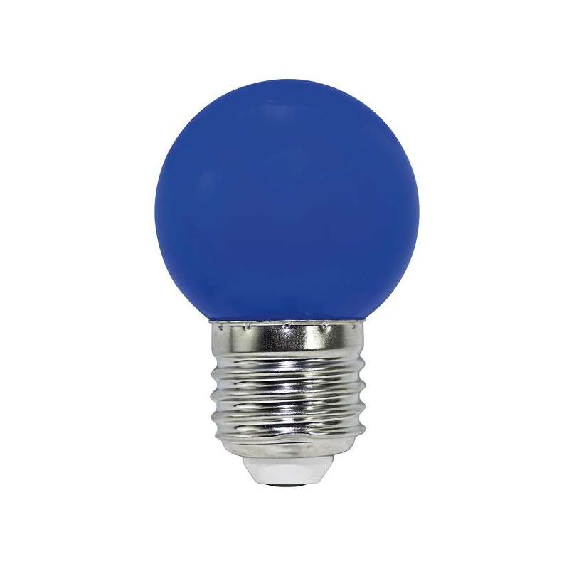 LAMPADA A LED MINI GLOBO SFERA E27 220V 2W BLU